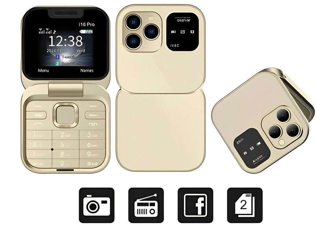 Fällbar Dual SIM Telefon