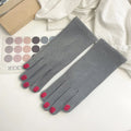 Touch Screen Vinterhandskar med Nagellack Design