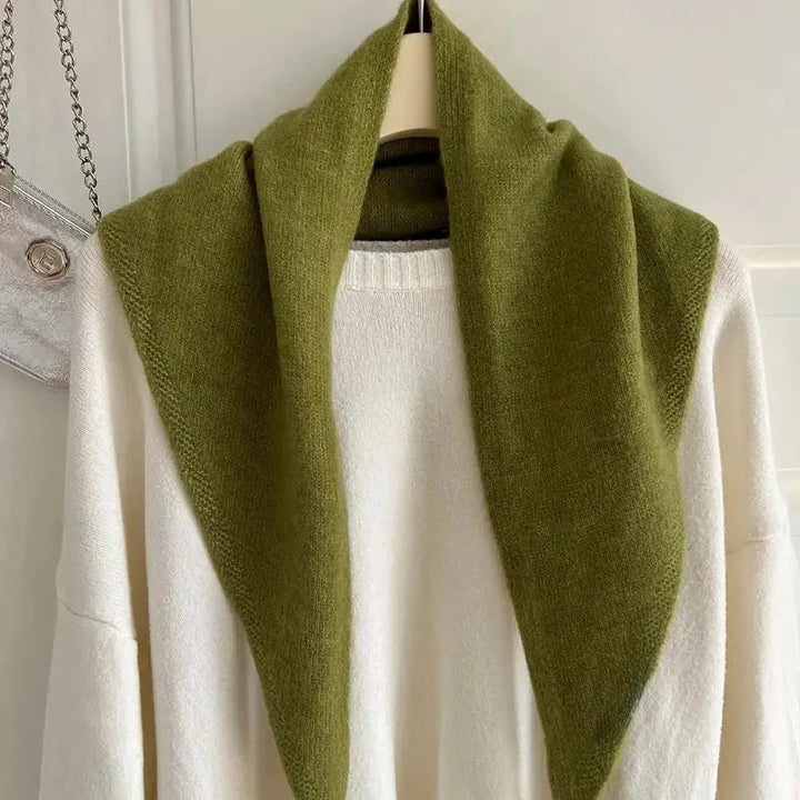 Koreansk stil stickad scarf för vinter kvinnor