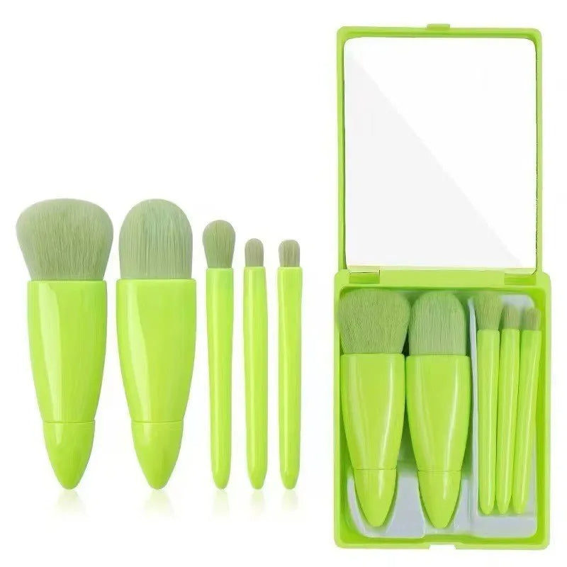 Mini Makeup Borstsats med Spegel