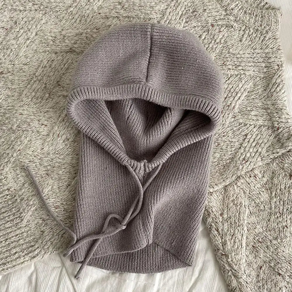 Stickad Huva Balaclava Hatt Halsvärmare