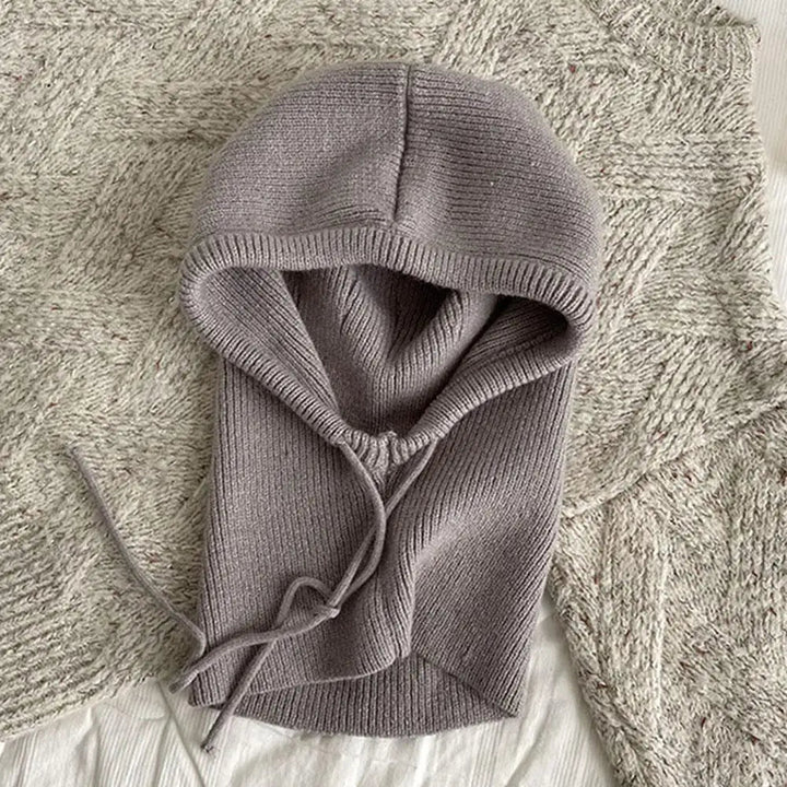 Stickad Huva Balaclava Hatt Halsvärmare