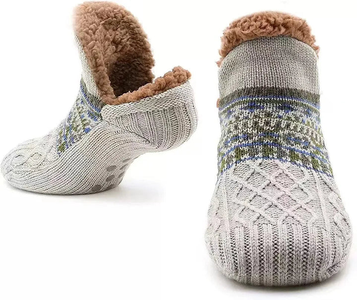 Snö-mönster Varm Socken för Vintern