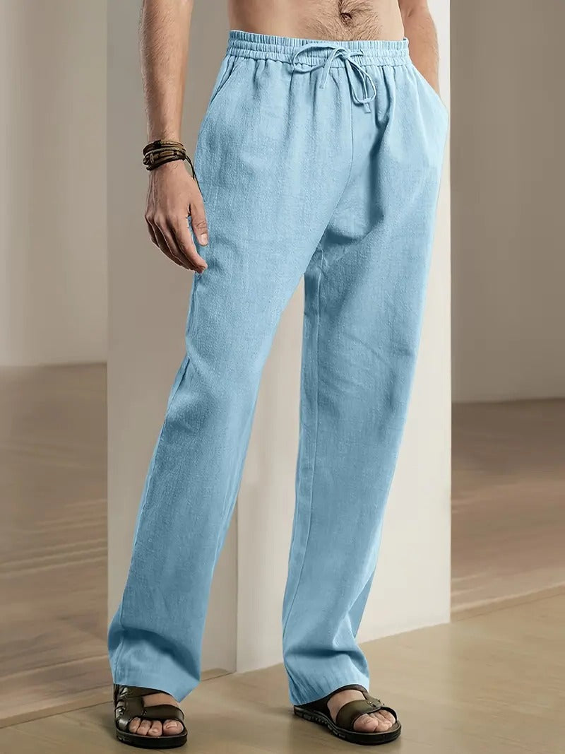 Baggy Linbyxor För Män