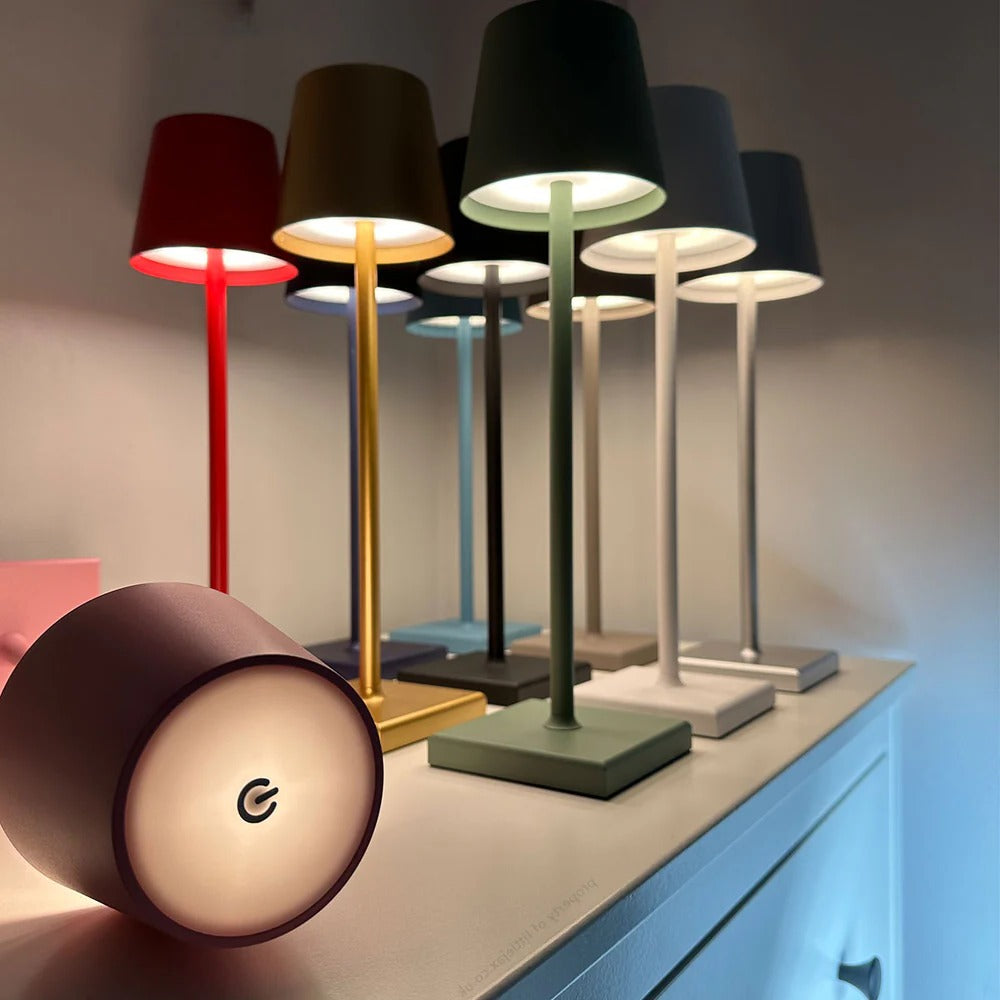 Samtida Sladdlös Modern Bordslampa