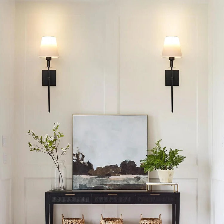 Uppladdningsbar Trådlös Vägglampa Set (2 Pack) - Batteridriven Belysning för Inomhus och Utomhus för Hem, Terrass och Trädgård