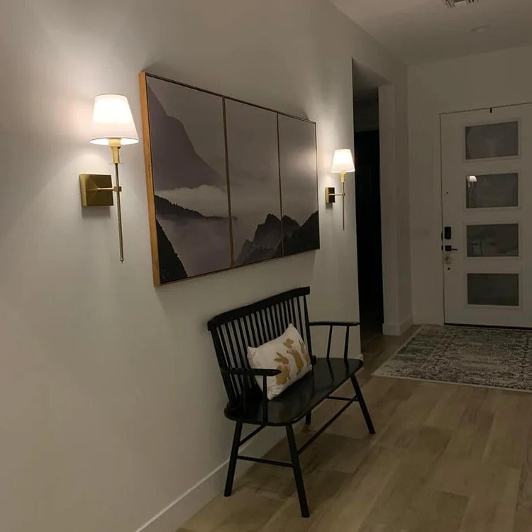 Uppladdningsbar Trådlös Vägglampa Set (2 Pack) - Batteridriven Belysning för Inomhus och Utomhus för Hem, Terrass och Trädgård