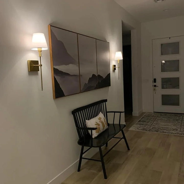 Uppladdningsbar Trådlös Vägglampa Set (2 Pack) - Batteridriven Belysning för Inomhus och Utomhus för Hem, Terrass och Trädgård