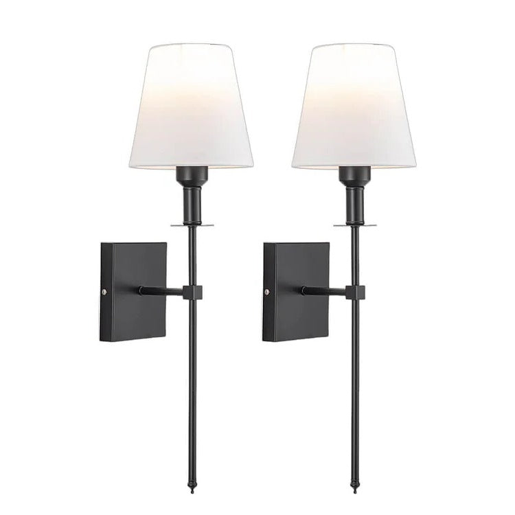 Uppladdningsbar Trådlös Vägglampa Set (2 Pack) - Batteridriven Belysning för Inomhus och Utomhus för Hem, Terrass och Trädgård