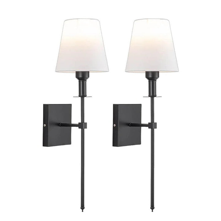Uppladdningsbar Trådlös Vägglampa Set (2 Pack) - Batteridriven Belysning för Inomhus och Utomhus för Hem, Terrass och Trädgård