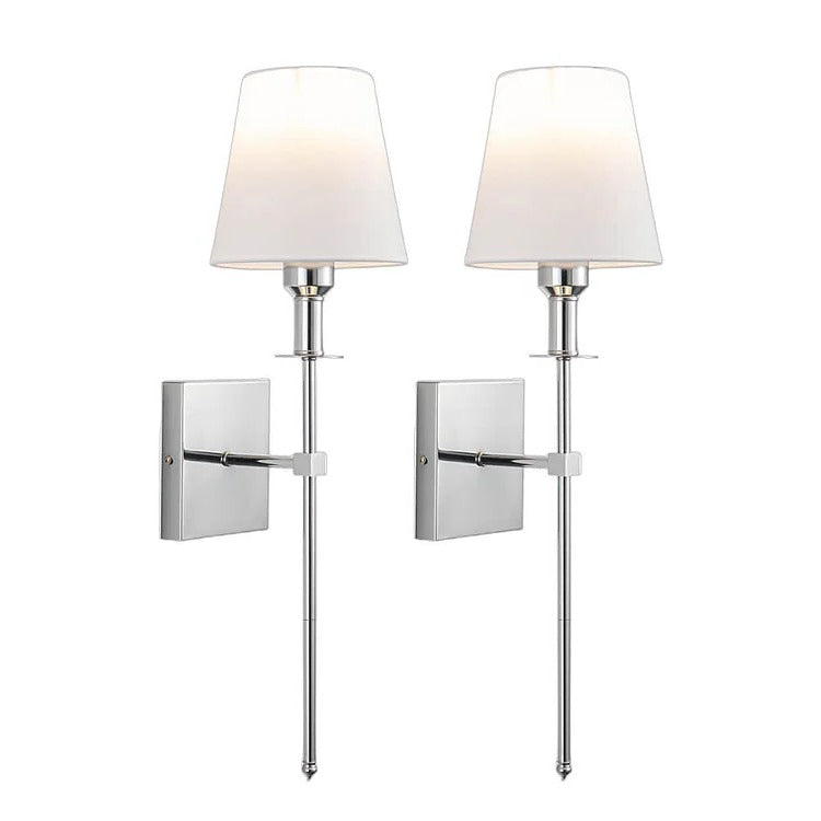Uppladdningsbar Trådlös Vägglampa Set (2 Pack) - Batteridriven Belysning för Inomhus och Utomhus för Hem, Terrass och Trädgård