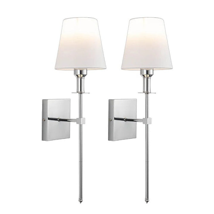 Uppladdningsbar Trådlös Vägglampa Set (2 Pack) - Batteridriven Belysning för Inomhus och Utomhus för Hem, Terrass och Trädgård