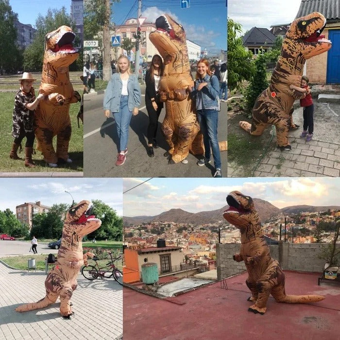 Uppblåsbar T-Rex-kostym
