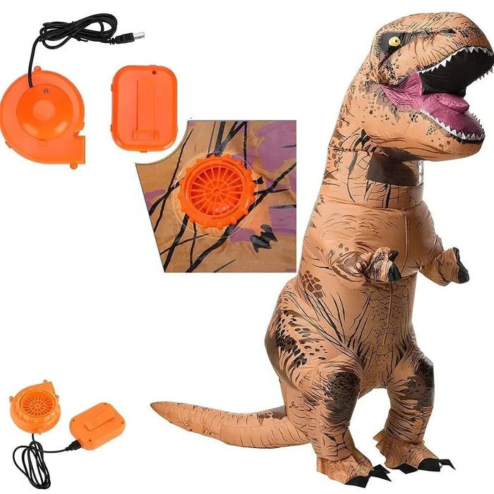 Uppblåsbar T-Rex-kostym