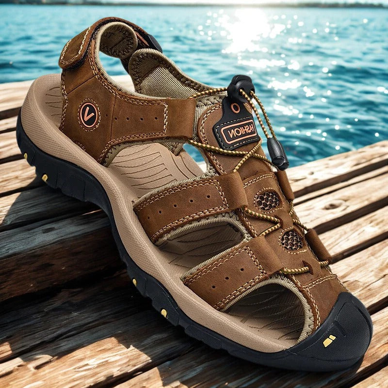 Herrars sommarsandaler för utomhusbruk