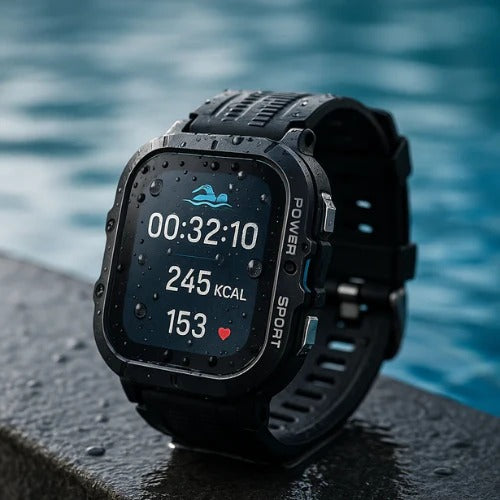 Vattentät sportklocka
