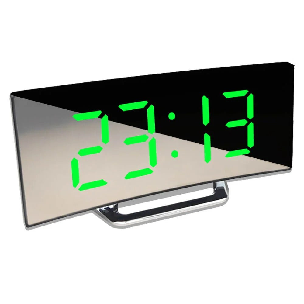 Modern Kurvad LED Digital Klocka