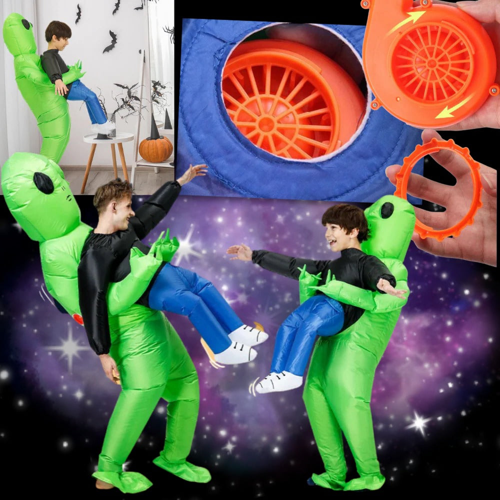 Uppblåsbar Alien Kostym