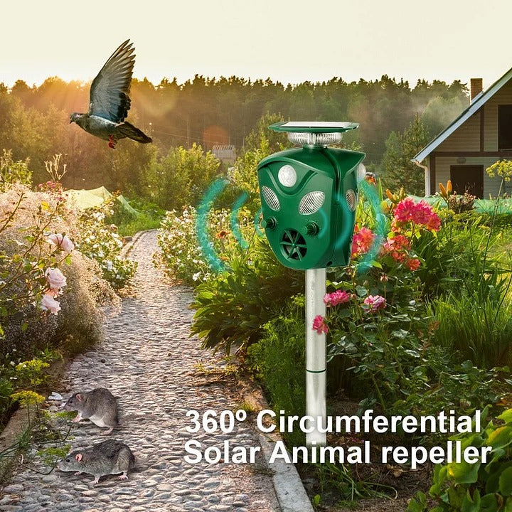 360° Solarbatteri Ultrasonisk Djuravvisare