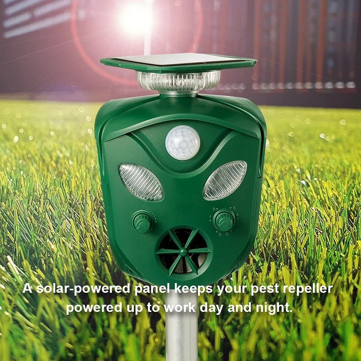 360° Solarbatteri Ultrasonisk Djuravvisare