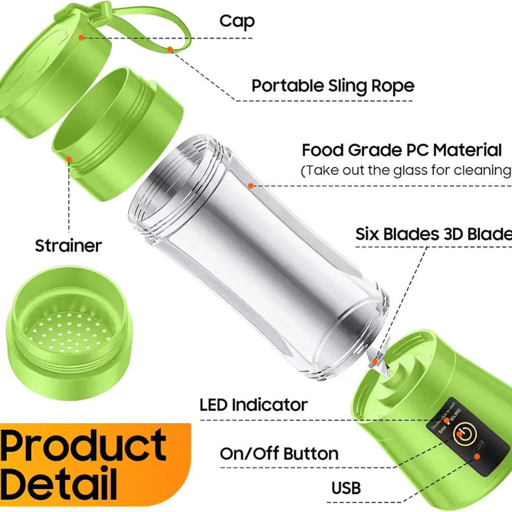 Mini Elektrisk Portabel Juiceblender