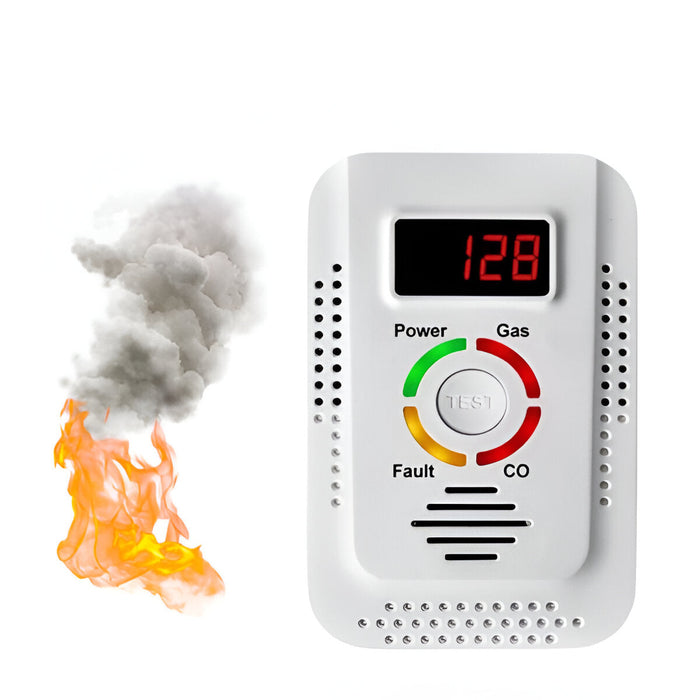Plug-In Enhet för Detektion av Gas och CO i Hemmet