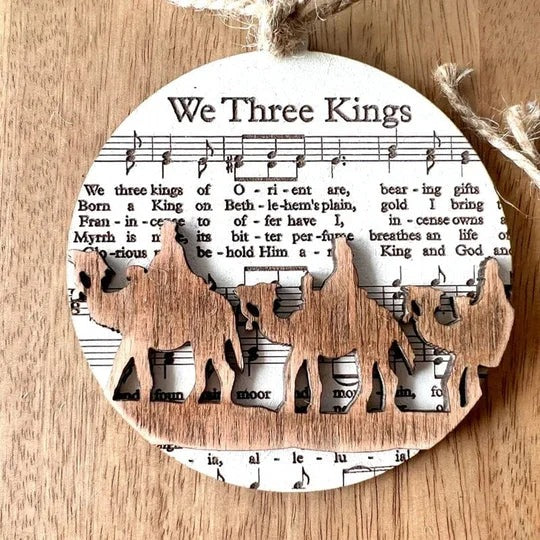 Julkrubba-temat Musikblad Ornament Kollektion