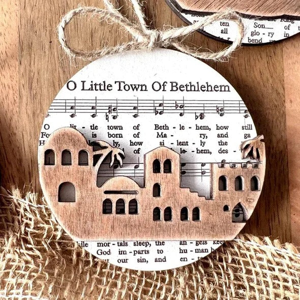 Julkrubba-temat Musikblad Ornament Kollektion