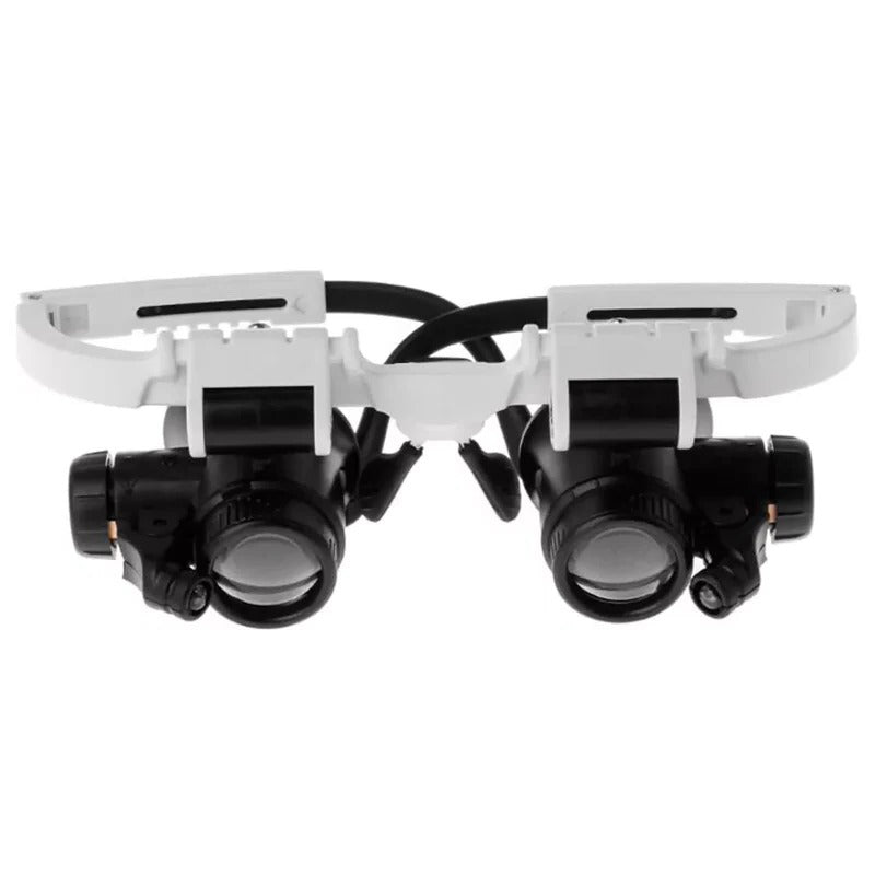 LED-glasögon för förstoringsglas 8x 15x 23x