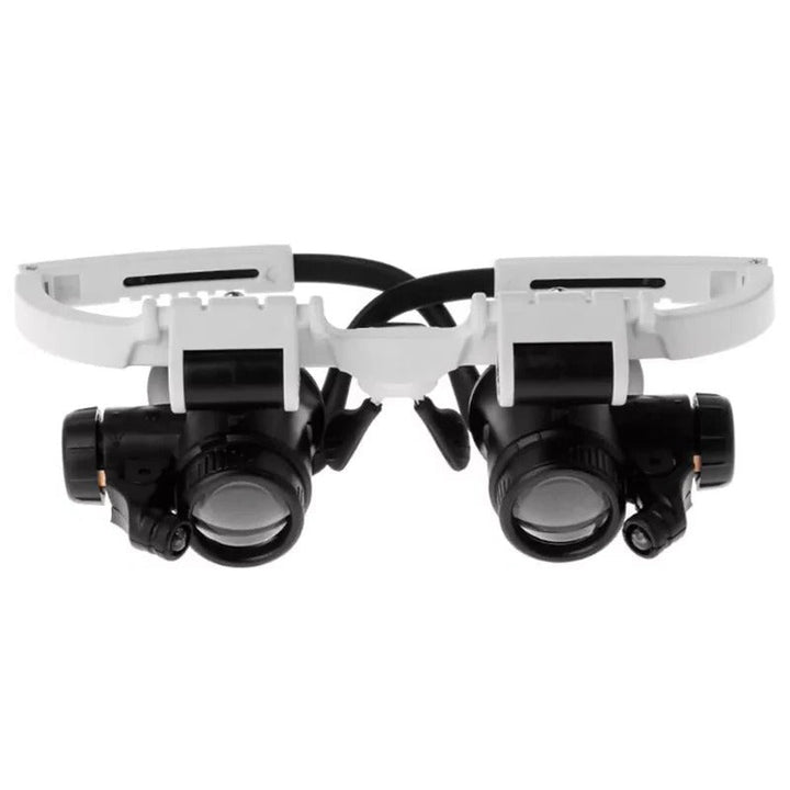 LED-glasögon för förstoringsglas 8x 15x 23x