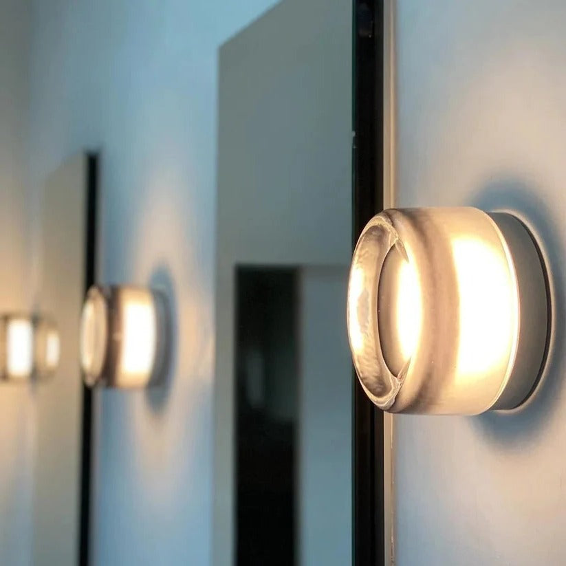 Modern Dimple Glass LED Vägglampa