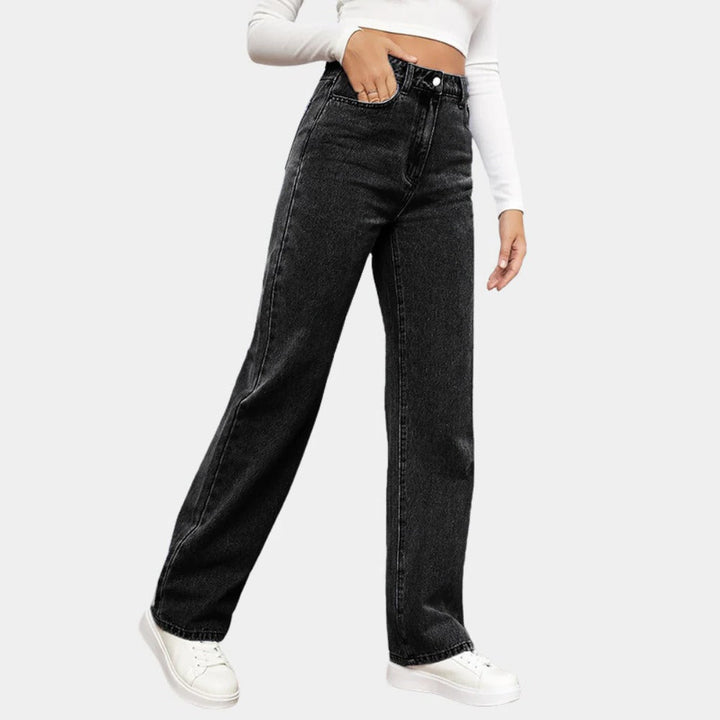 Casual Baggy Jeans För Kvinnor