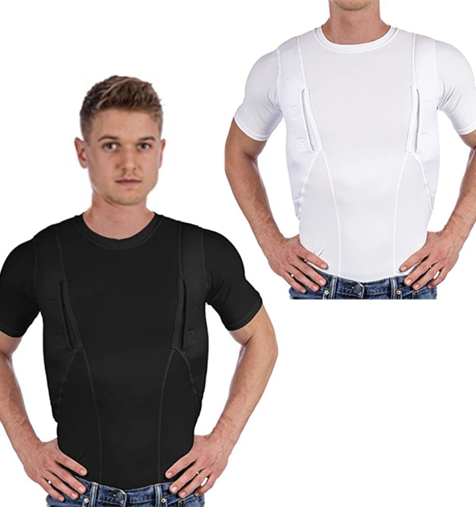 Dold läderhölster T-shirt för män/kvinnor
