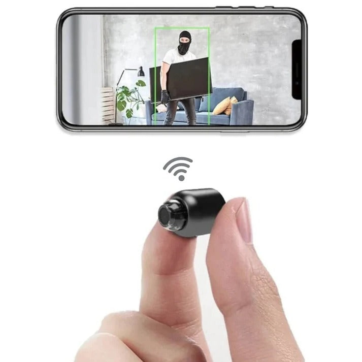 Liten WiFi Säkerhetskamera Nattvision Trådlös HD Barn Djur Säkerhetsövervakning