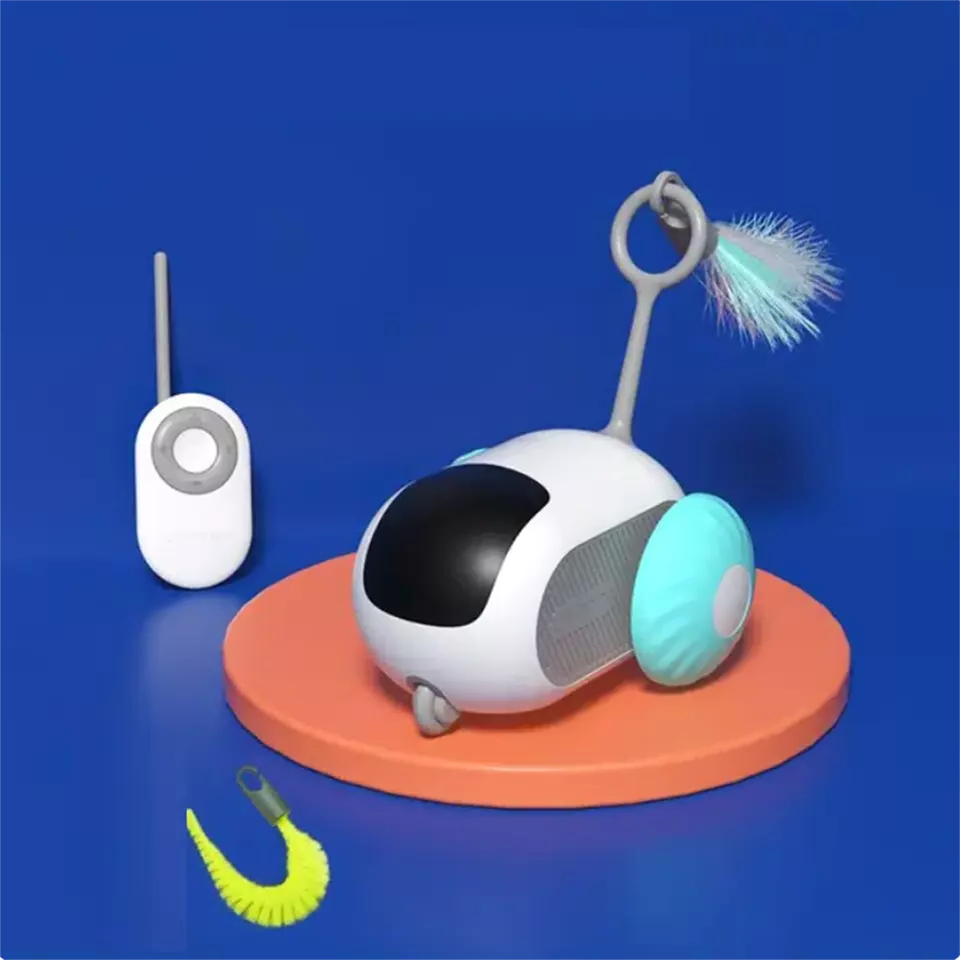 Smart Pet Sports Car Toy - Fjärrkontroll Interaktiv Kattleksak USB-laddning