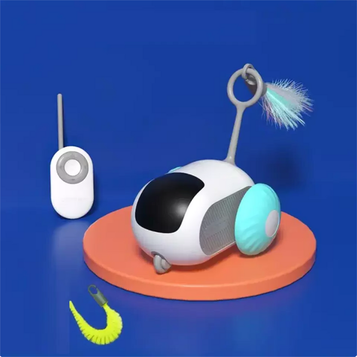 Smart Pet Sports Car Toy - Fjärrkontroll Interaktiv Kattleksak USB-laddning