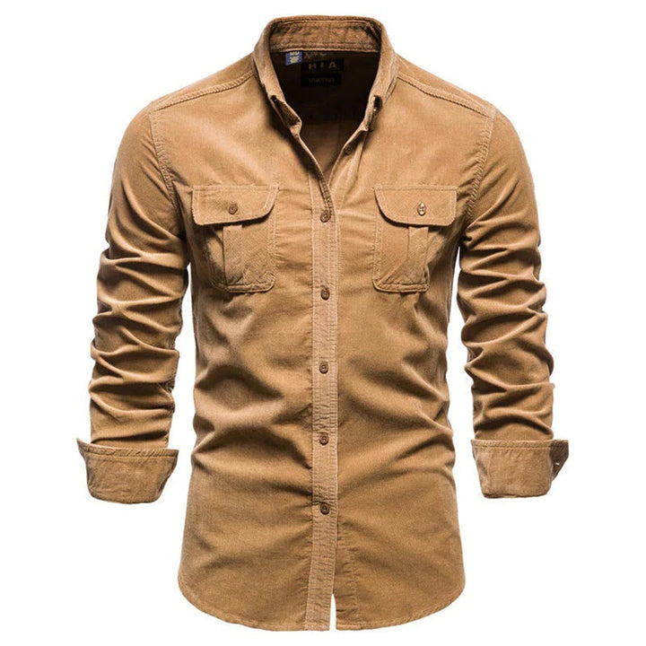 Herrens Corduroy Skjorta