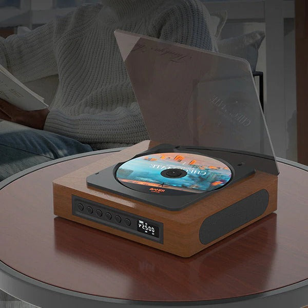 Bluetooth Retro CD-spelare med Typ C-port
