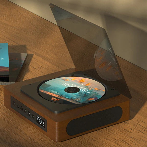 Bluetooth Retro CD-spelare med Typ C-port