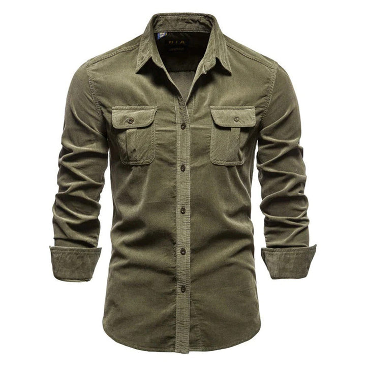Herrens Corduroy Skjorta