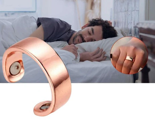 Anti-Snark Ring | Minskar Snarkning för Bättre Sömn - Hjälper till att Rensa Luftvägar och Förbättrar Sömnkvalitet
