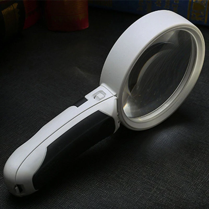 LED-belyst förstoringsglas – Handhållet läsglas för böcker och liten text
