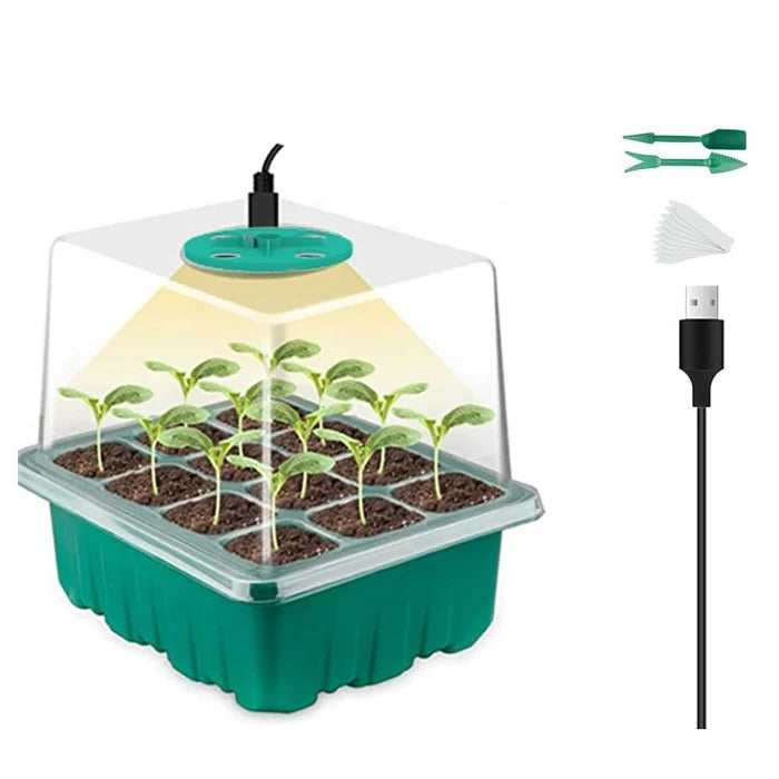 Hushåll Ny Barnkammarpott Med Lampa - Plantfröstartbricka med Växtljus