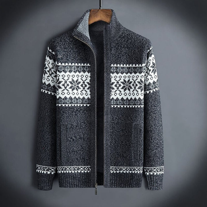 Varm Fleece Vinterjackor för Män