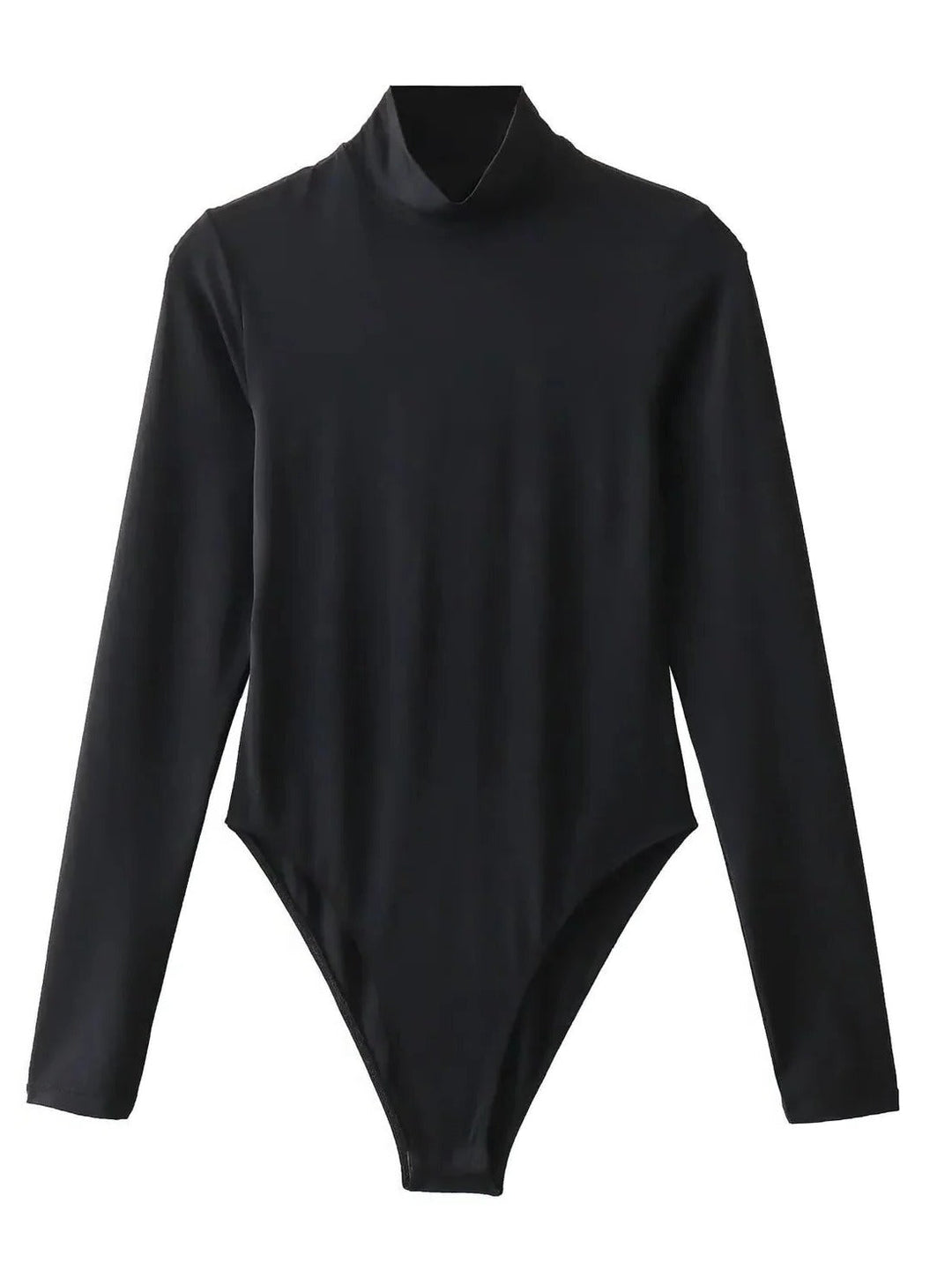 Långärmad Bodysuit - Hög Krage