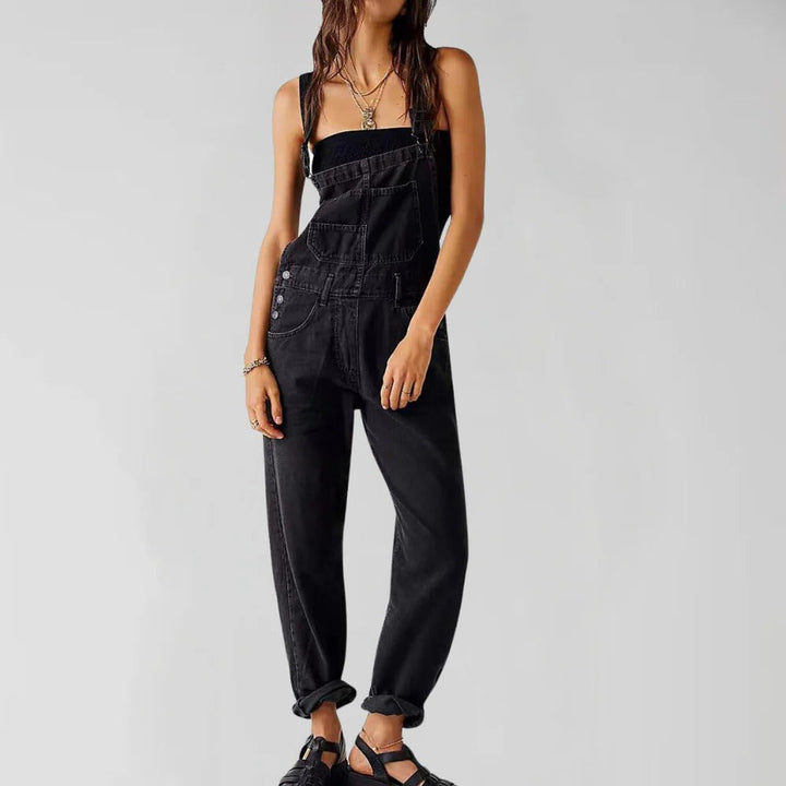 Trendig Denim Overall för kvinnor