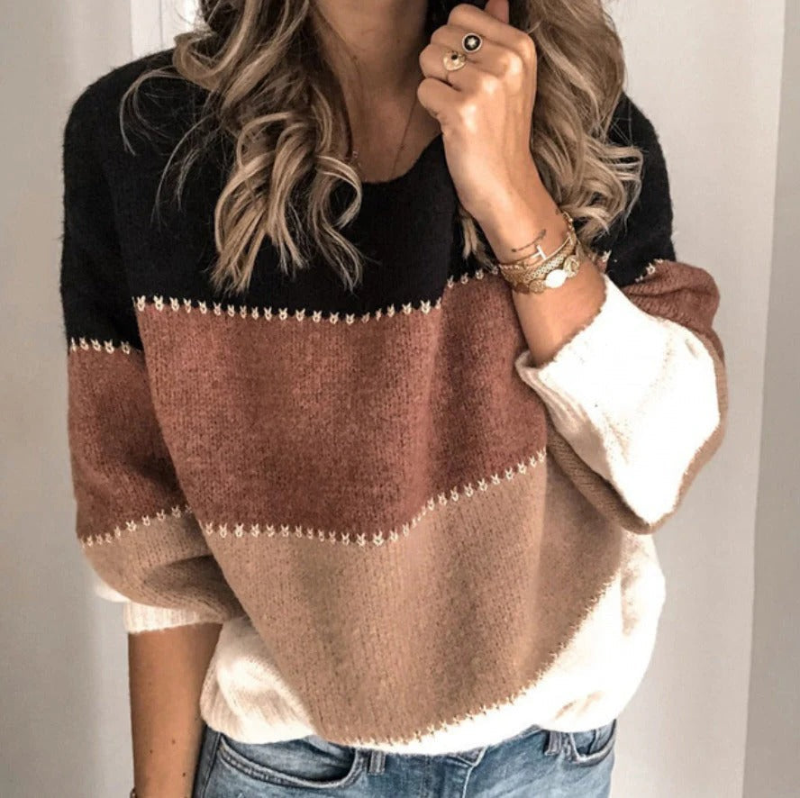 Randig Cashmere Tröja I Färger