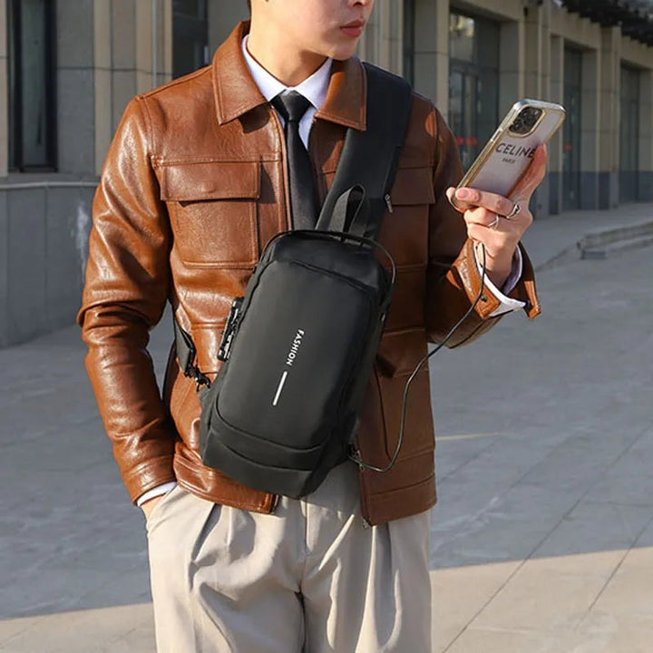 Anti-Tjuv Crossbody Ryggsäck