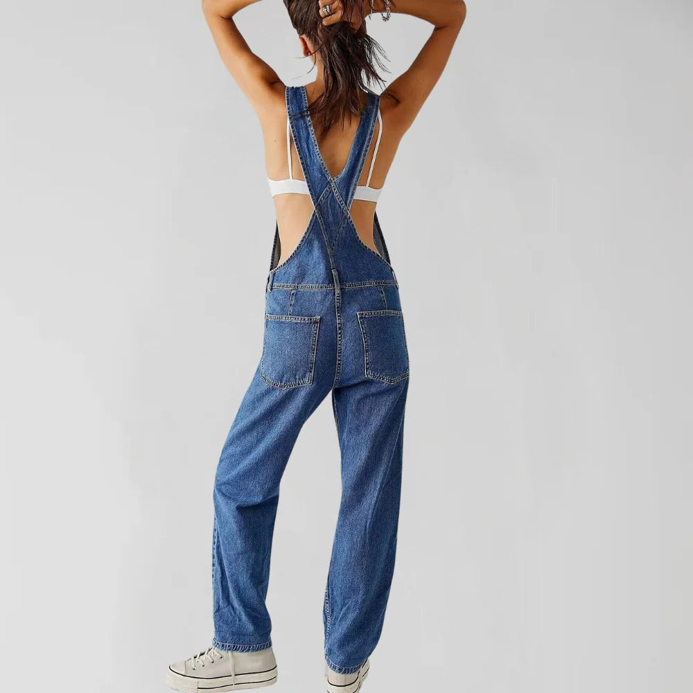 Trendig Denim Overall för kvinnor