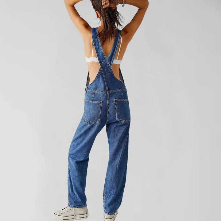 Trendig Denim Overall för kvinnor